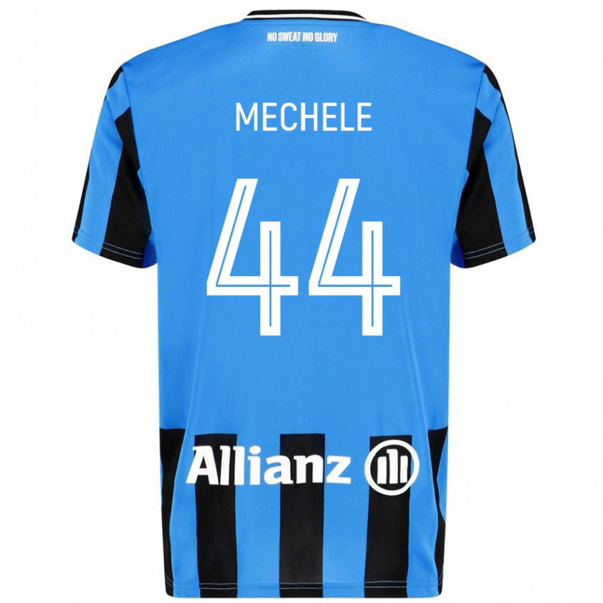 Férfi Labdarúgás Brandon Mechele #44 Égszínkék Fekete Hazai Jersey 2024/25 Mez Póló Ing