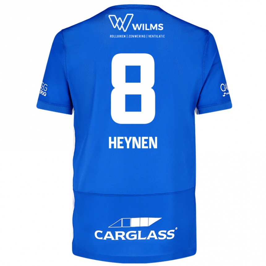 Férfi Labdarúgás Bryan Heynen #8 Kék Hazai Jersey 2024/25 Mez Póló Ing