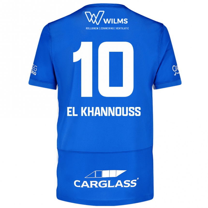 Férfi Labdarúgás Bilal El Khannouss #10 Kék Hazai Jersey 2024/25 Mez Póló Ing