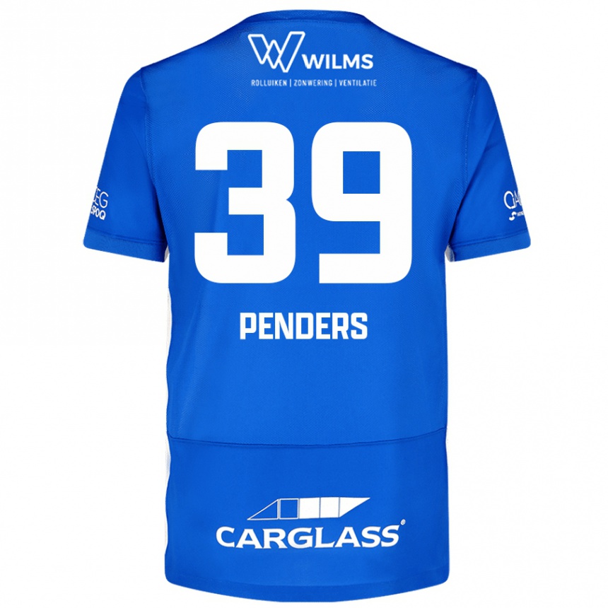 Férfi Labdarúgás Mike Penders #39 Kék Hazai Jersey 2024/25 Mez Póló Ing