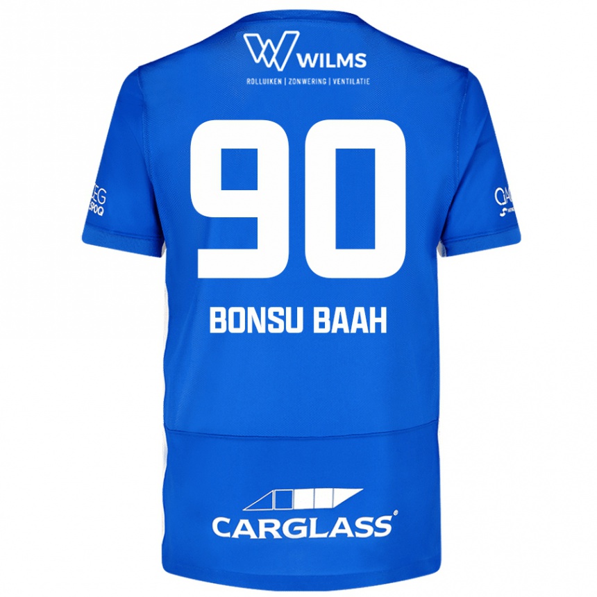 Férfi Labdarúgás Christopher Bonsu Baah #90 Kék Hazai Jersey 2024/25 Mez Póló Ing