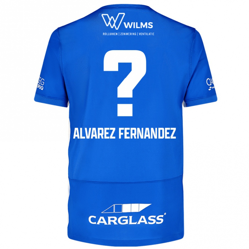 Férfi Labdarúgás Loïc Alvarez Fernandez #0 Kék Hazai Jersey 2024/25 Mez Póló Ing