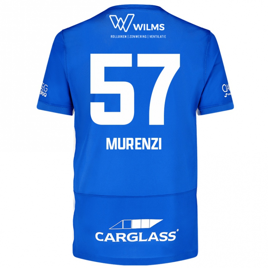 Férfi Labdarúgás Aaron Murenzi #57 Kék Hazai Jersey 2024/25 Mez Póló Ing