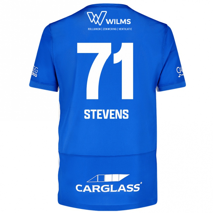 Férfi Labdarúgás Brent Stevens #71 Kék Hazai Jersey 2024/25 Mez Póló Ing