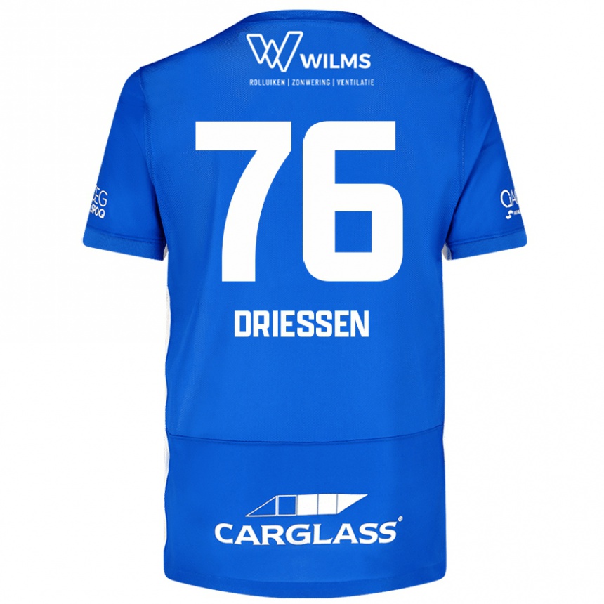 Férfi Labdarúgás Jelle Driessen #76 Kék Hazai Jersey 2024/25 Mez Póló Ing