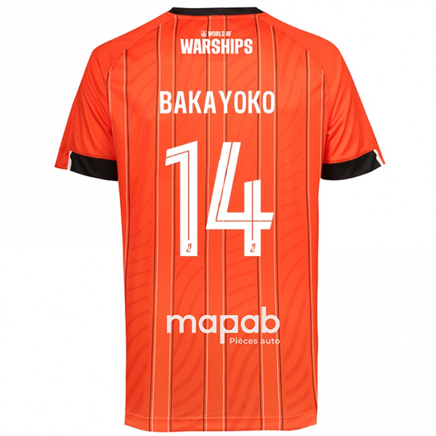 Férfi Labdarúgás Tiemoué Bakayoko #14 Narancs Hazai Jersey 2024/25 Mez Póló Ing