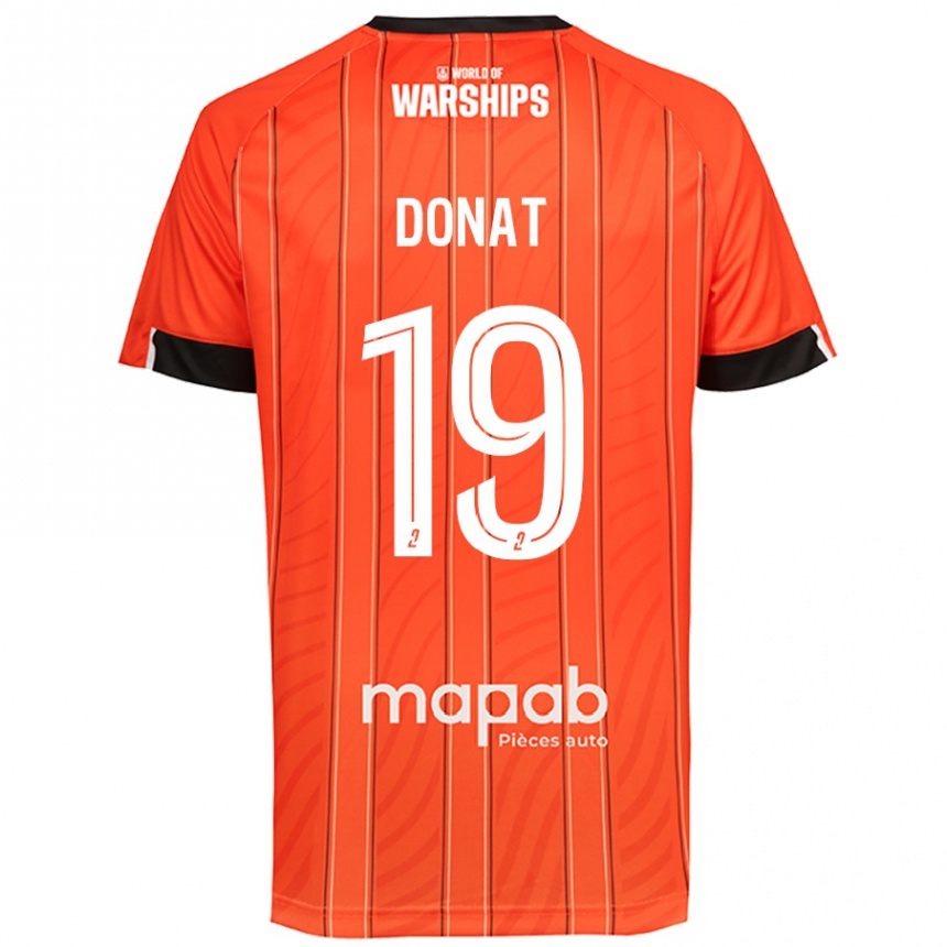 Férfi Labdarúgás Noa Donat #19 Narancs Hazai Jersey 2024/25 Mez Póló Ing