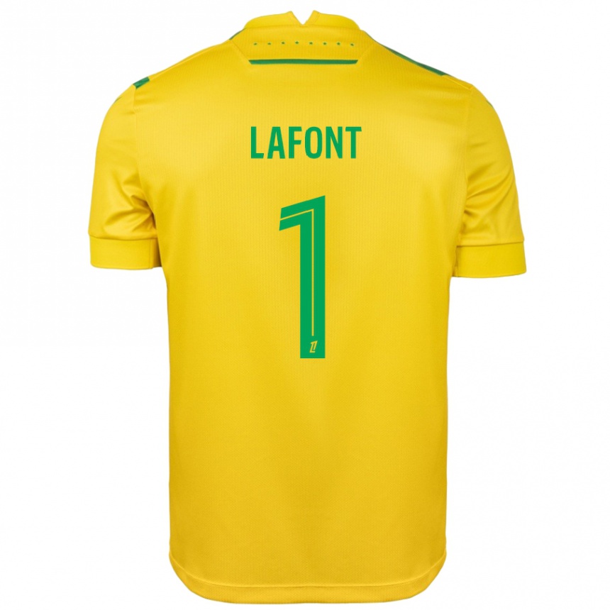 Férfi Labdarúgás Alban Lafont #1 Sárga Zöld Hazai Jersey 2024/25 Mez Póló Ing