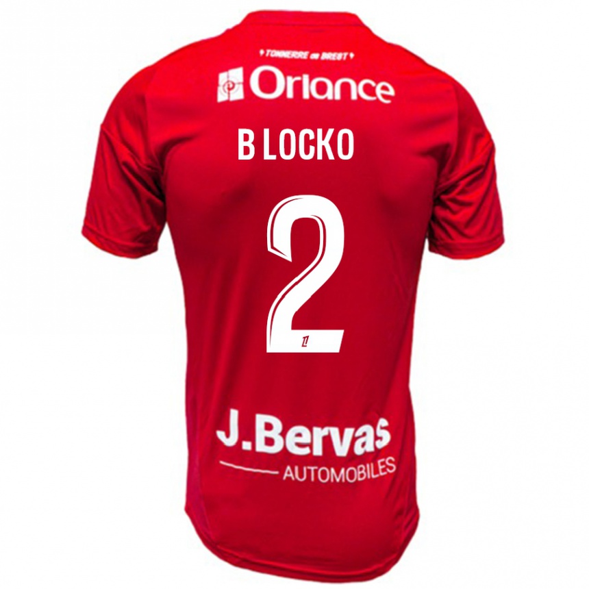 Férfi Labdarúgás Bradley Locko #2 Piros Fehér Hazai Jersey 2024/25 Mez Póló Ing