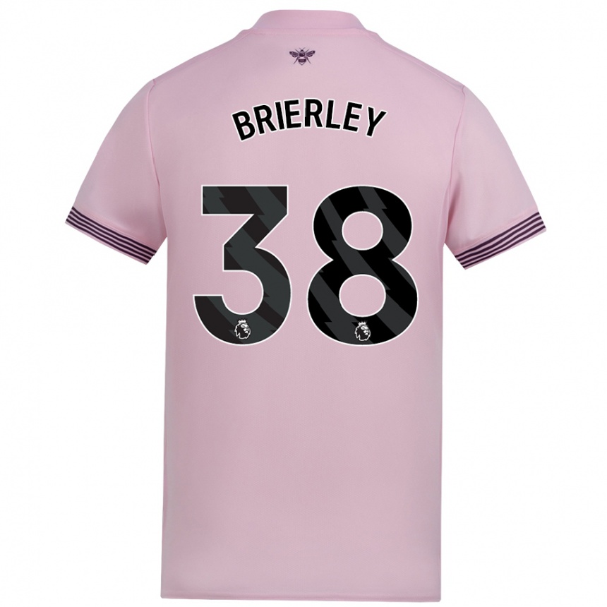 Férfi Labdarúgás Ethan Brierley #38 Rózsaszín Idegenbeli Jersey 2024/25 Mez Póló Ing