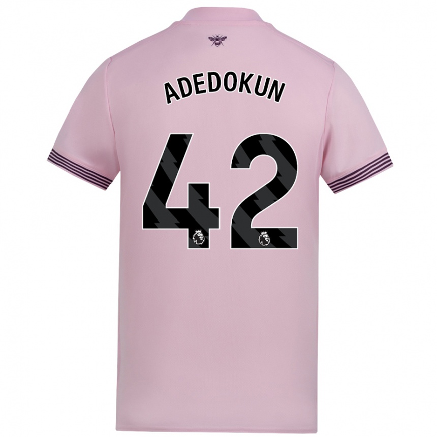 Férfi Labdarúgás Val Adedokun #42 Rózsaszín Idegenbeli Jersey 2024/25 Mez Póló Ing