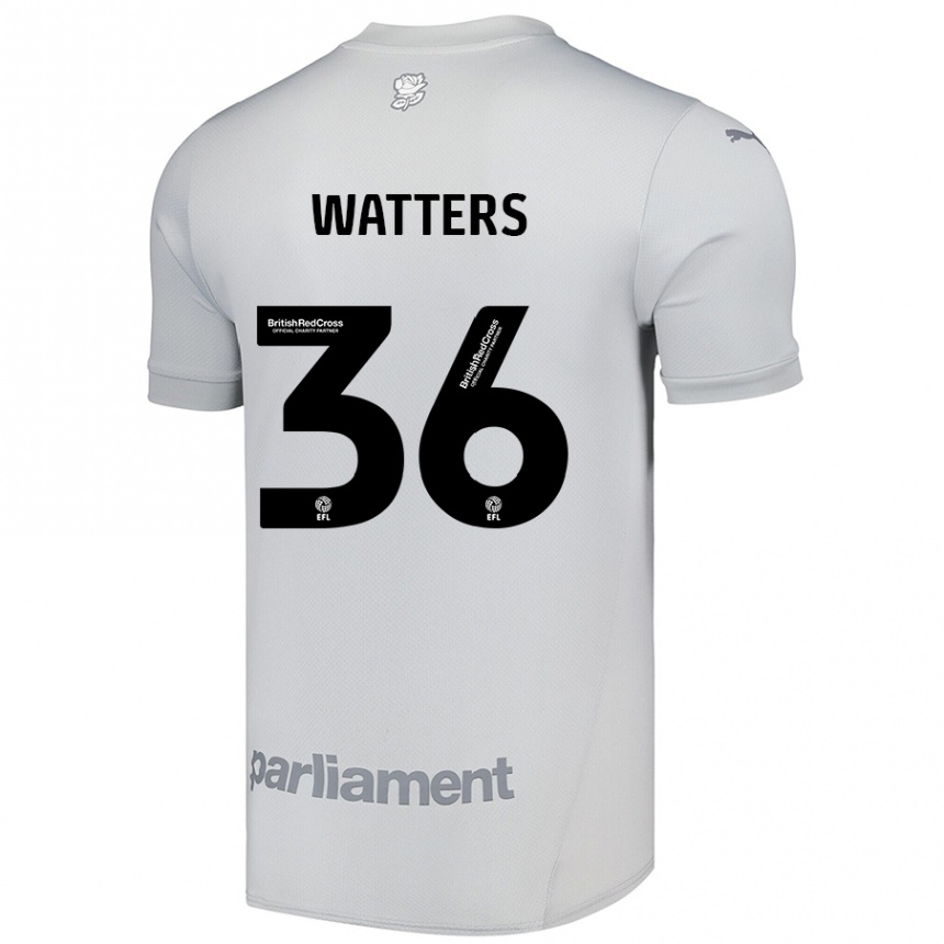 Férfi Labdarúgás Max Watters #36 Ezüstszürke Idegenbeli Jersey 2024/25 Mez Póló Ing