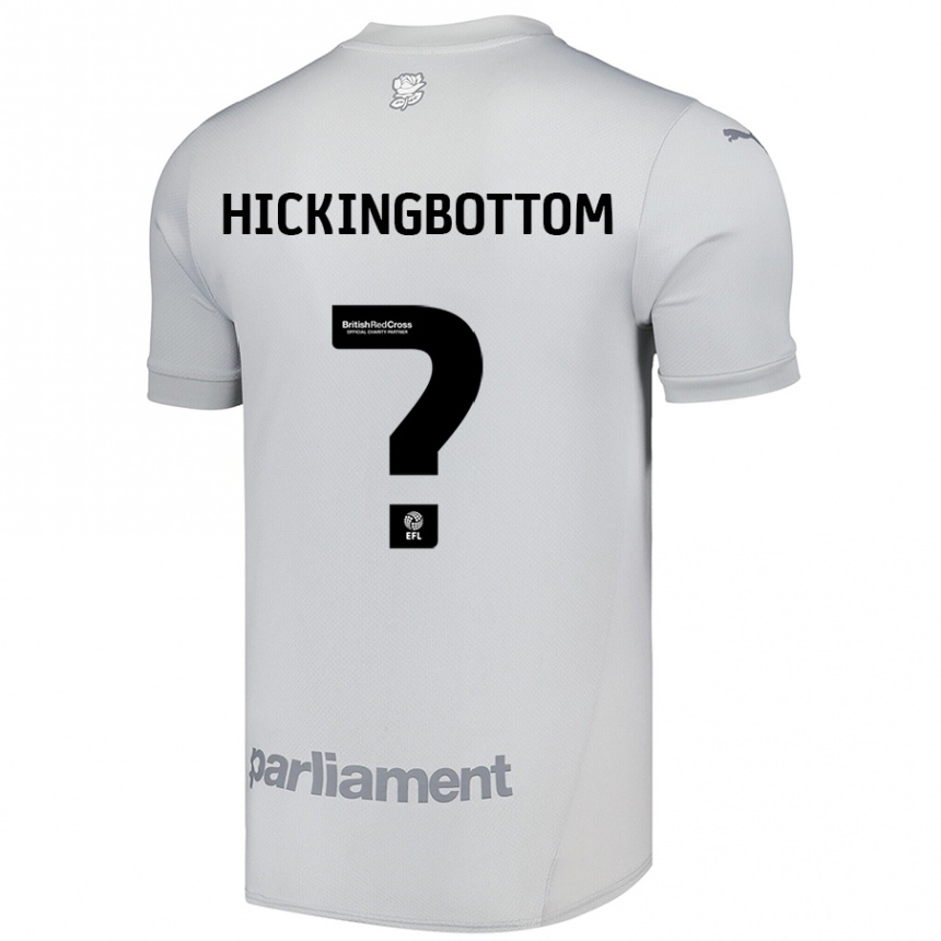 Férfi Labdarúgás Charlie Hickingbottom #0 Ezüstszürke Idegenbeli Jersey 2024/25 Mez Póló Ing