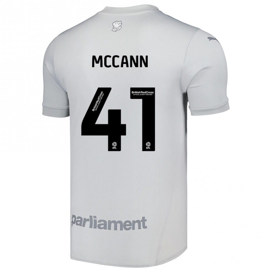 Férfi Labdarúgás Bayley Mccann #41 Ezüstszürke Idegenbeli Jersey 2024/25 Mez Póló Ing