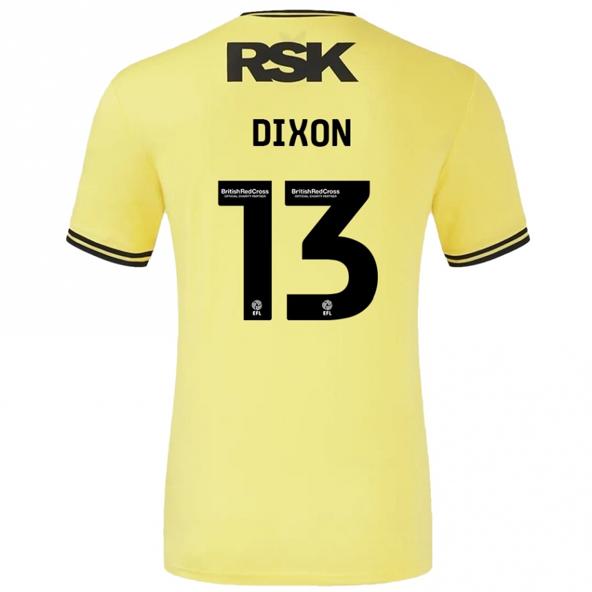 Férfi Labdarúgás Kaheim Dixon #13 Sárga Fekete Idegenbeli Jersey 2024/25 Mez Póló Ing