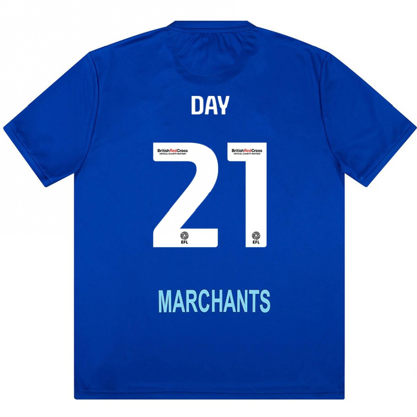 Férfi Labdarúgás Joe Day #21 Zöld Idegenbeli Jersey 2024/25 Mez Póló Ing