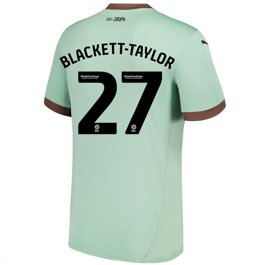 Férfi Labdarúgás Corey Blackett-Taylor #27 Halványzöld Idegenbeli Jersey 2024/25 Mez Póló Ing