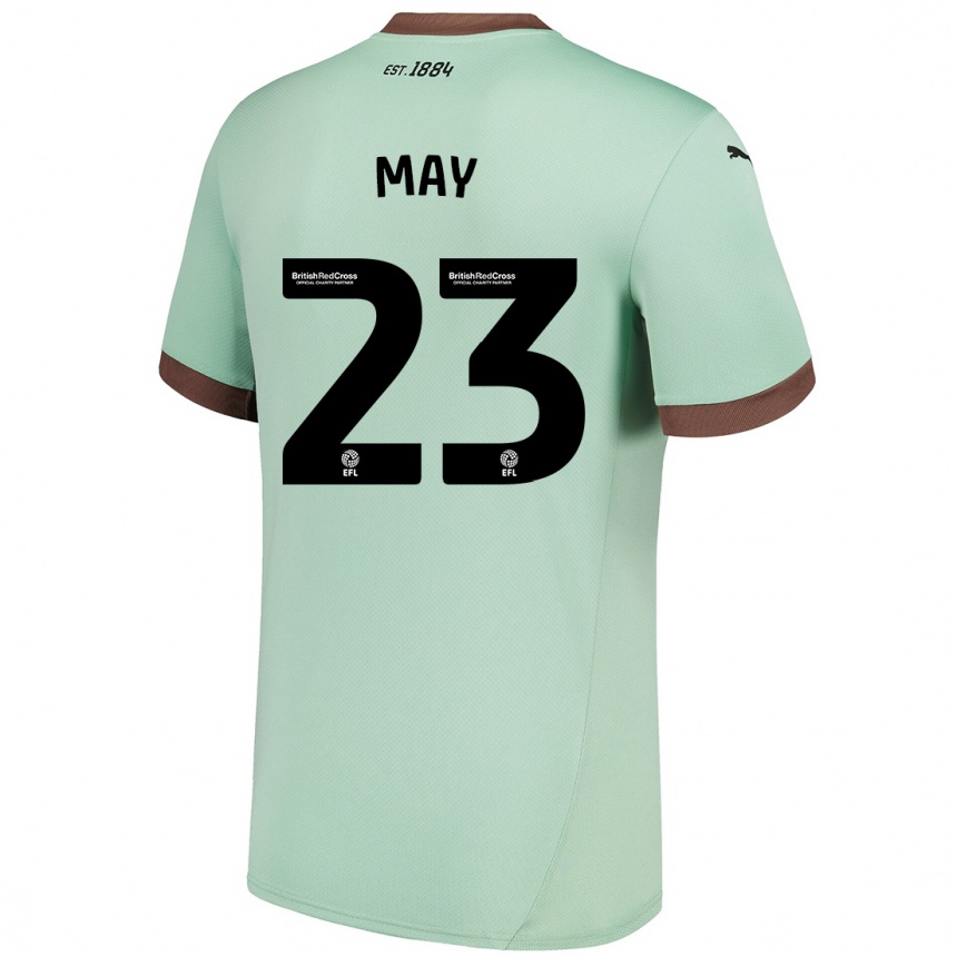 Férfi Labdarúgás Rebecca May #23 Halványzöld Idegenbeli Jersey 2024/25 Mez Póló Ing