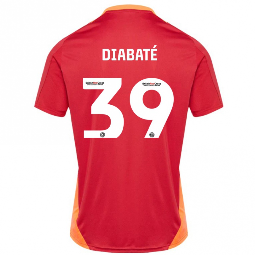 Férfi Labdarúgás Cheick Diabaté #39 Kék Törtfehér Idegenbeli Jersey 2024/25 Mez Póló Ing