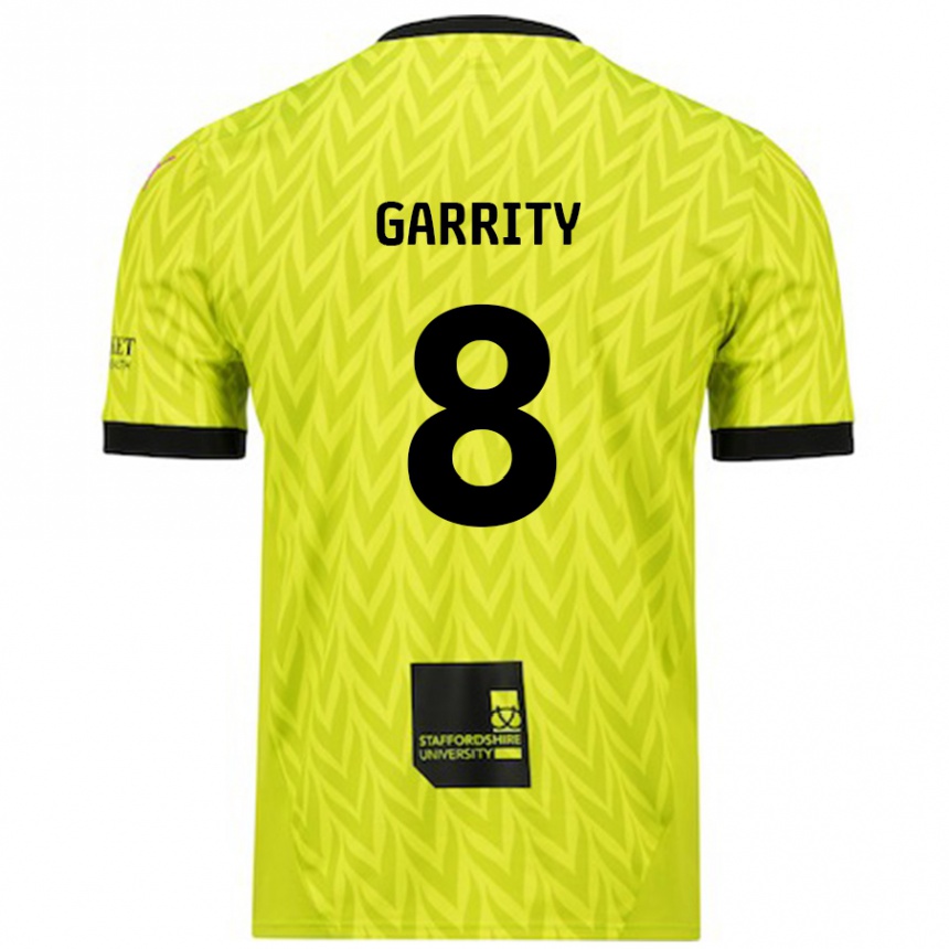 Férfi Labdarúgás Ben Garrity #8 Fluoreszkáló Zöld Idegenbeli Jersey 2024/25 Mez Póló Ing