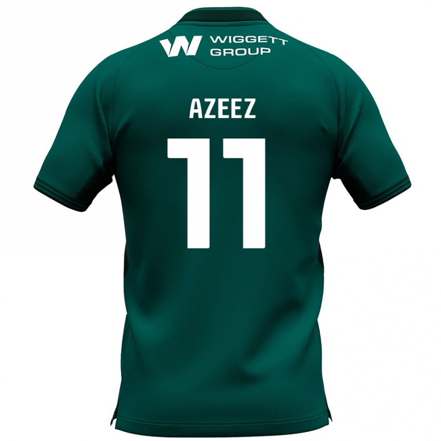 Férfi Labdarúgás Femi Azeez #11 Zöld Idegenbeli Jersey 2024/25 Mez Póló Ing