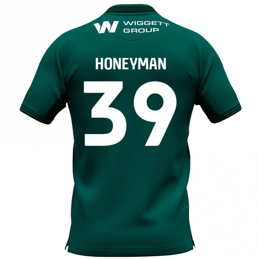 Férfi Labdarúgás George Honeyman #39 Zöld Idegenbeli Jersey 2024/25 Mez Póló Ing