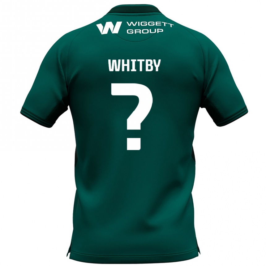 Férfi Labdarúgás Oliver Whitby #0 Zöld Idegenbeli Jersey 2024/25 Mez Póló Ing