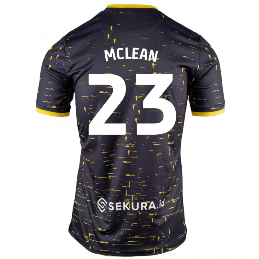 Férfi Labdarúgás Kenny Mclean #23 Fekete Sárga Idegenbeli Jersey 2024/25 Mez Póló Ing