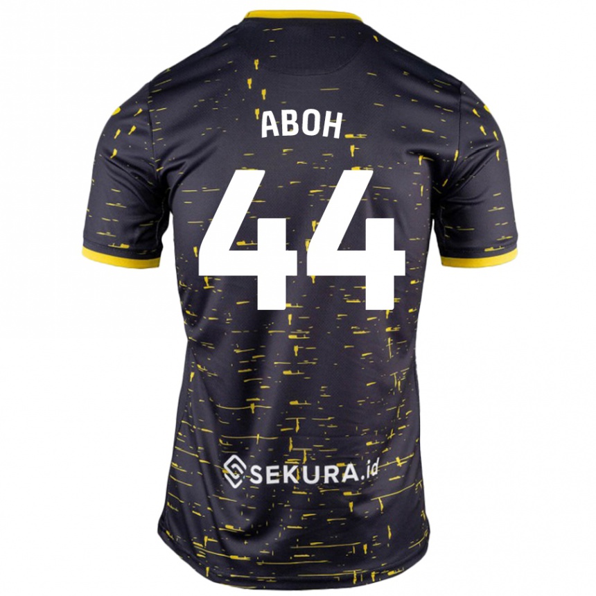 Férfi Labdarúgás Ken Aboh #44 Fekete Sárga Idegenbeli Jersey 2024/25 Mez Póló Ing