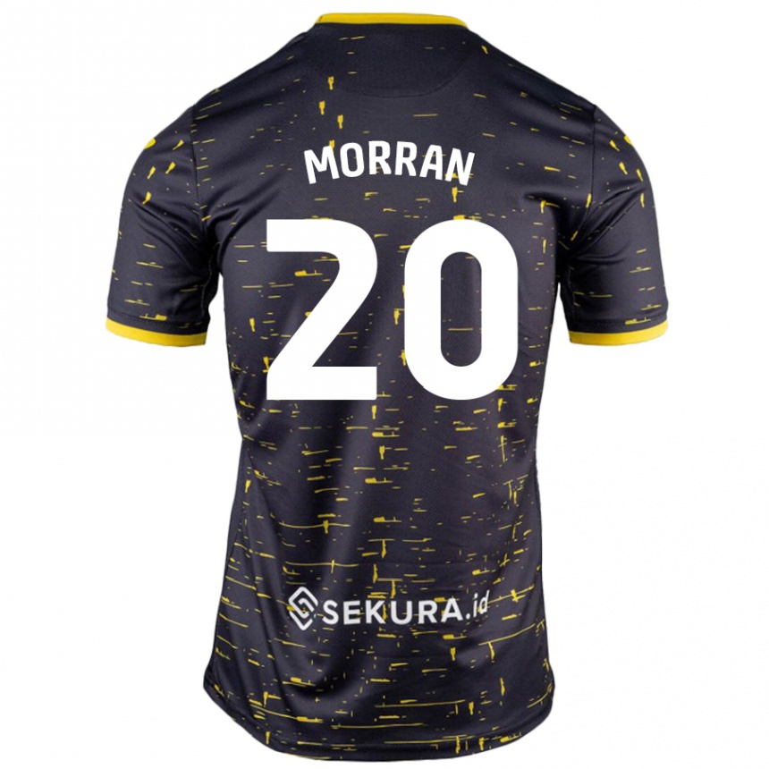 Férfi Labdarúgás Eloise Morran #20 Fekete Sárga Idegenbeli Jersey 2024/25 Mez Póló Ing