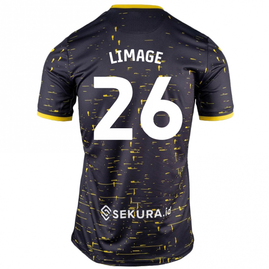 Férfi Labdarúgás Felicity Limage #26 Fekete Sárga Idegenbeli Jersey 2024/25 Mez Póló Ing