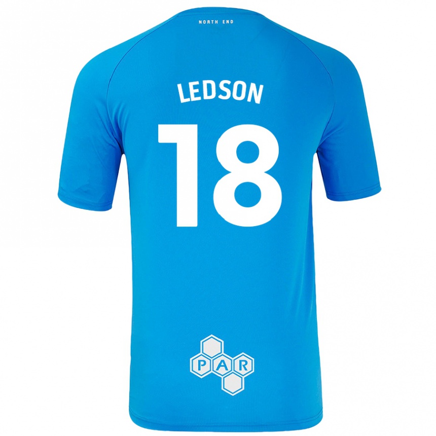 Férfi Labdarúgás Ryan Ledson #18 Égszínkék Idegenbeli Jersey 2024/25 Mez Póló Ing