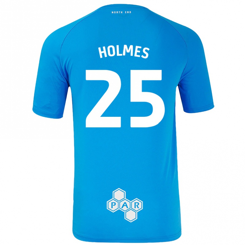 Férfi Labdarúgás Duane Holmes #25 Égszínkék Idegenbeli Jersey 2024/25 Mez Póló Ing