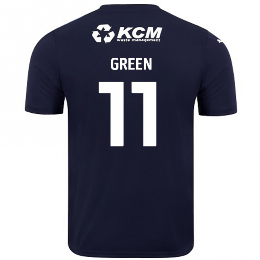 Férfi Labdarúgás Andre Green #11 Sötétkék Idegenbeli Jersey 2024/25 Mez Póló Ing