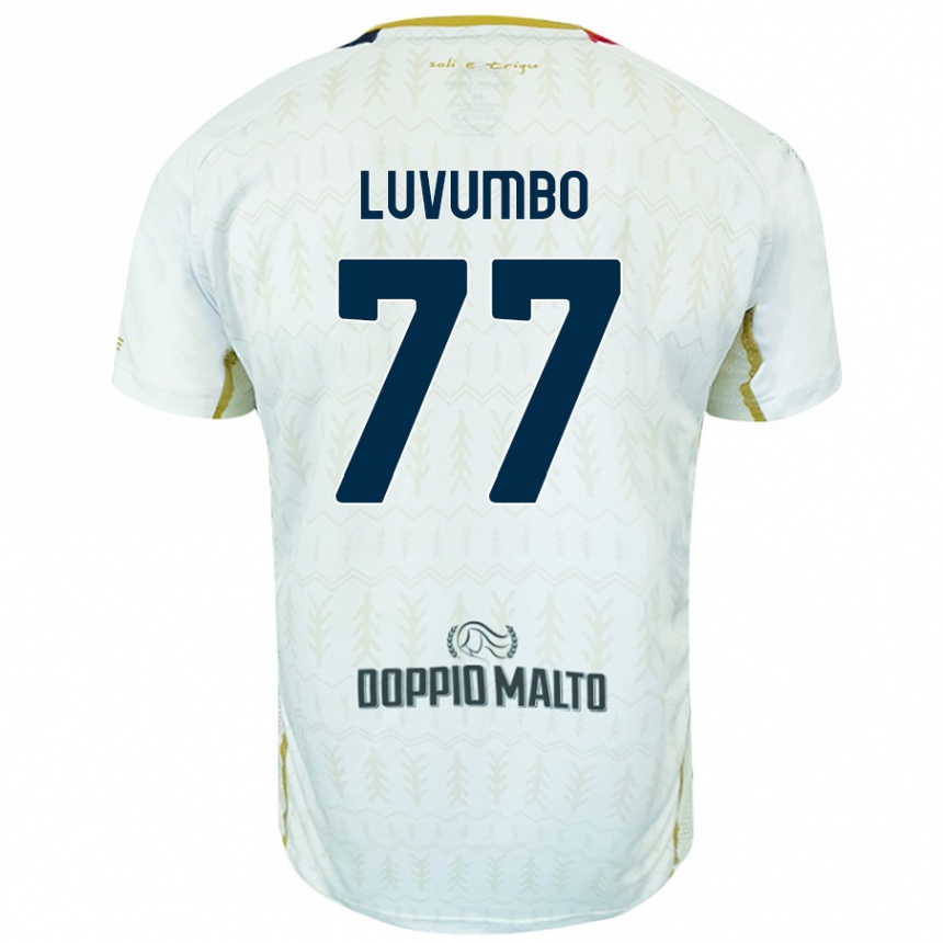 Férfi Labdarúgás Zito Luvumbo #77 Fehér Idegenbeli Jersey 2024/25 Mez Póló Ing