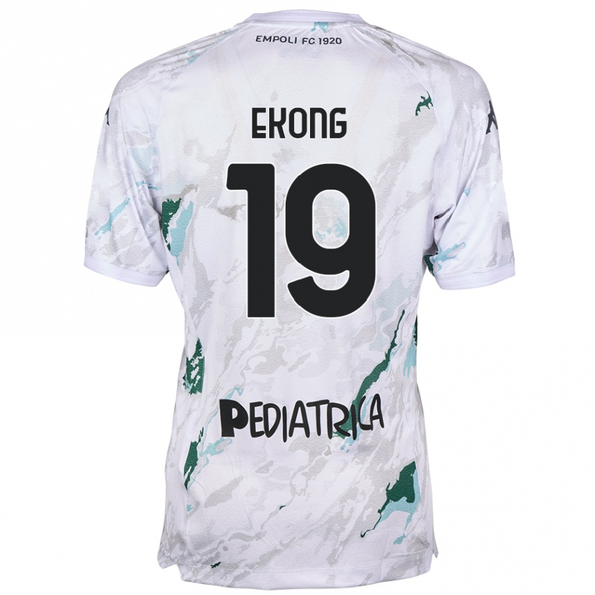 Férfi Labdarúgás Emmanuel Ekong #19 Szürke Idegenbeli Jersey 2024/25 Mez Póló Ing