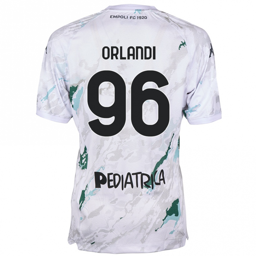 Férfi Labdarúgás Andrea Orlandi #96 Szürke Idegenbeli Jersey 2024/25 Mez Póló Ing