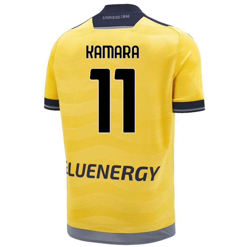 Férfi Labdarúgás Hassane Kamara #11 Aranysárga Idegenbeli Jersey 2024/25 Mez Póló Ing