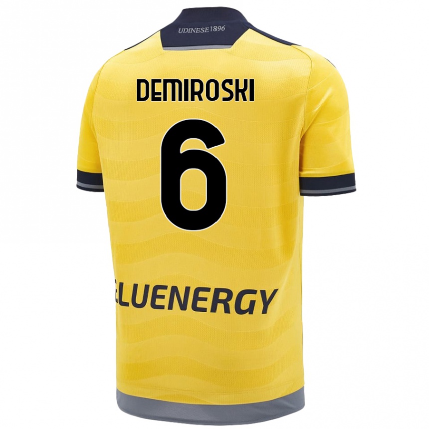 Férfi Labdarúgás Shenol Demiroski #6 Aranysárga Idegenbeli Jersey 2024/25 Mez Póló Ing