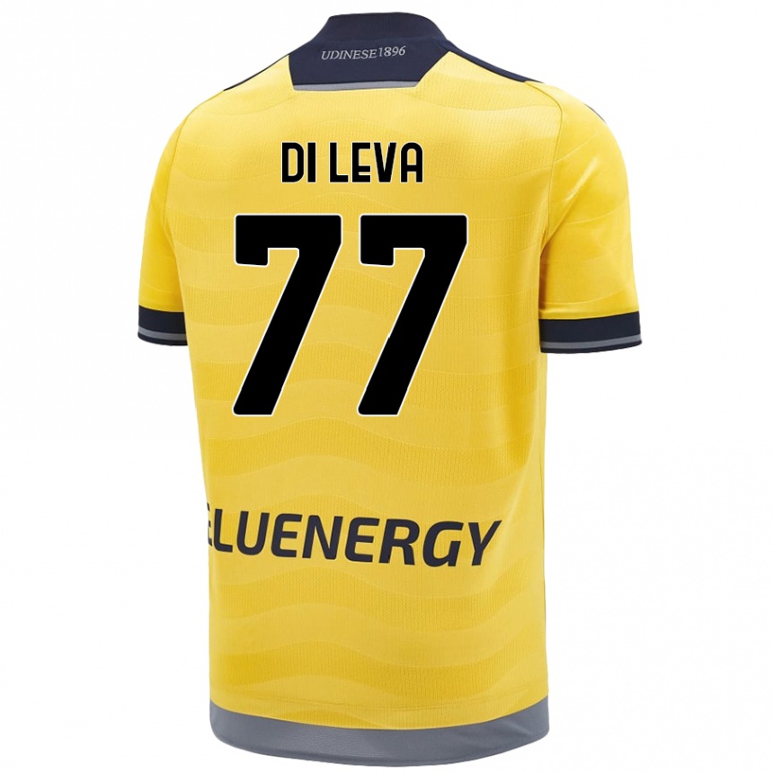 Férfi Labdarúgás Vincenzo Di Leva #77 Aranysárga Idegenbeli Jersey 2024/25 Mez Póló Ing