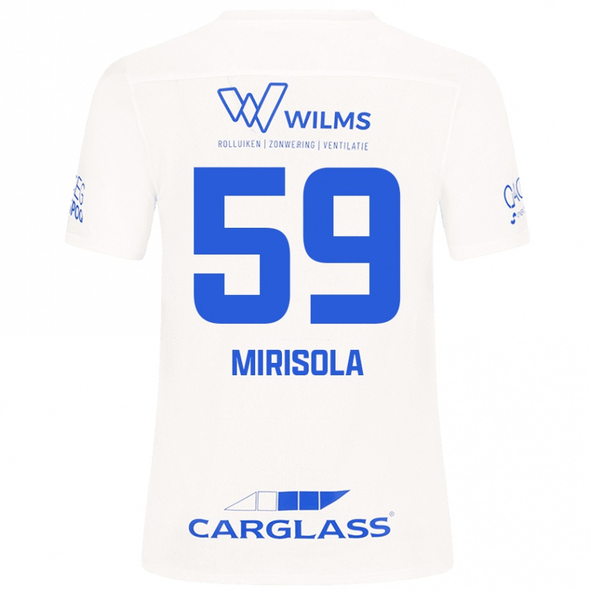 Férfi Labdarúgás Robin Mirisola #59 Fehér Idegenbeli Jersey 2024/25 Mez Póló Ing