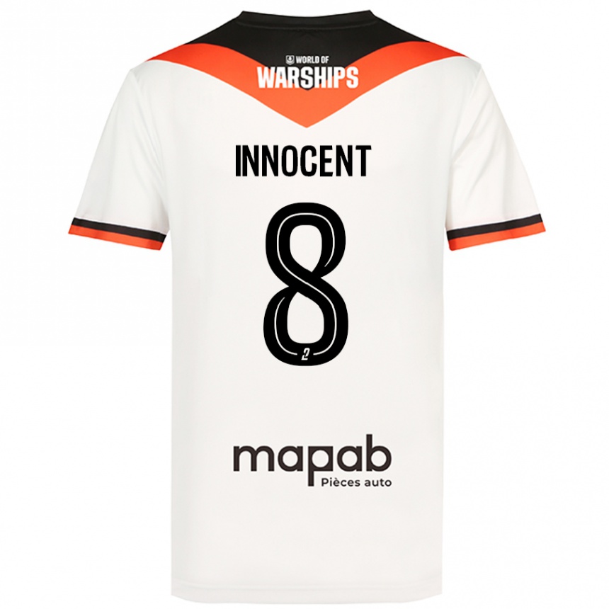 Férfi Labdarúgás Bonke Innocent #8 Fehér Idegenbeli Jersey 2024/25 Mez Póló Ing