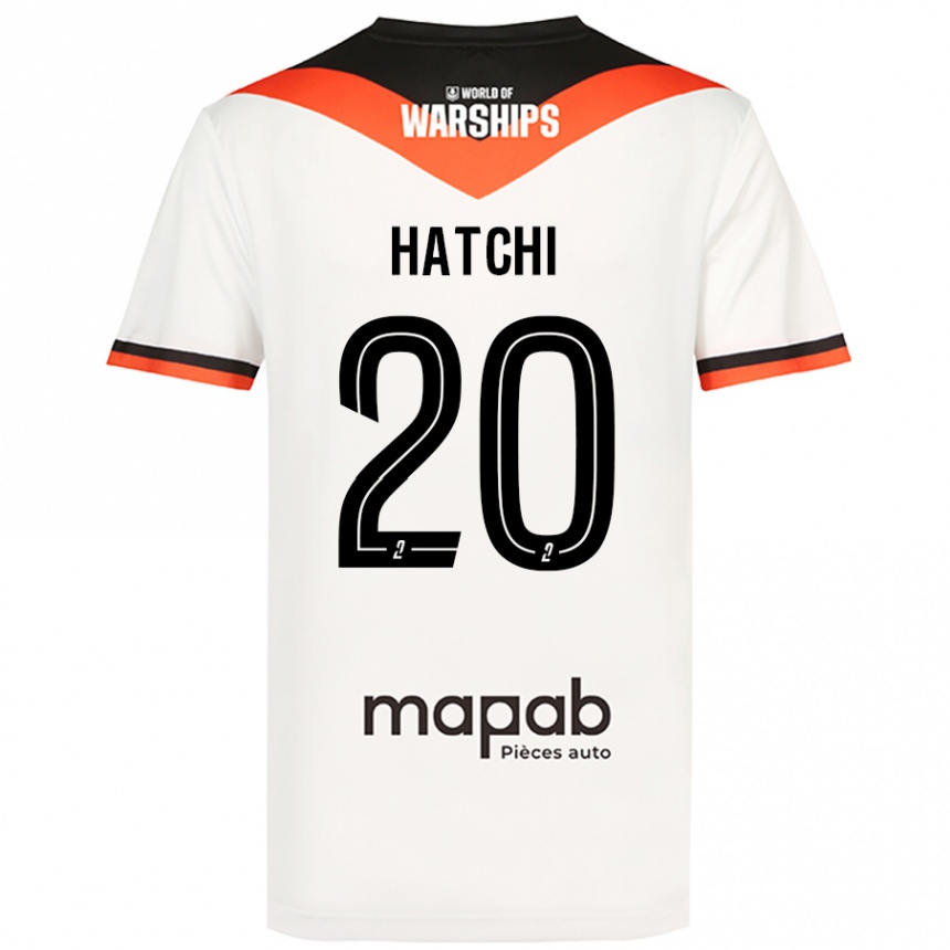 Férfi Labdarúgás Jérémy Hatchi #20 Fehér Idegenbeli Jersey 2024/25 Mez Póló Ing