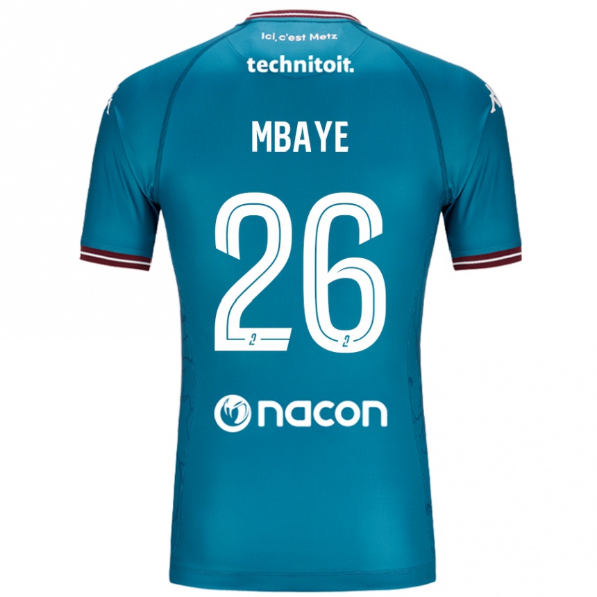 Férfi Labdarúgás Malick Mbaye #26 Bleu Benzin Idegenbeli Jersey 2024/25 Mez Póló Ing