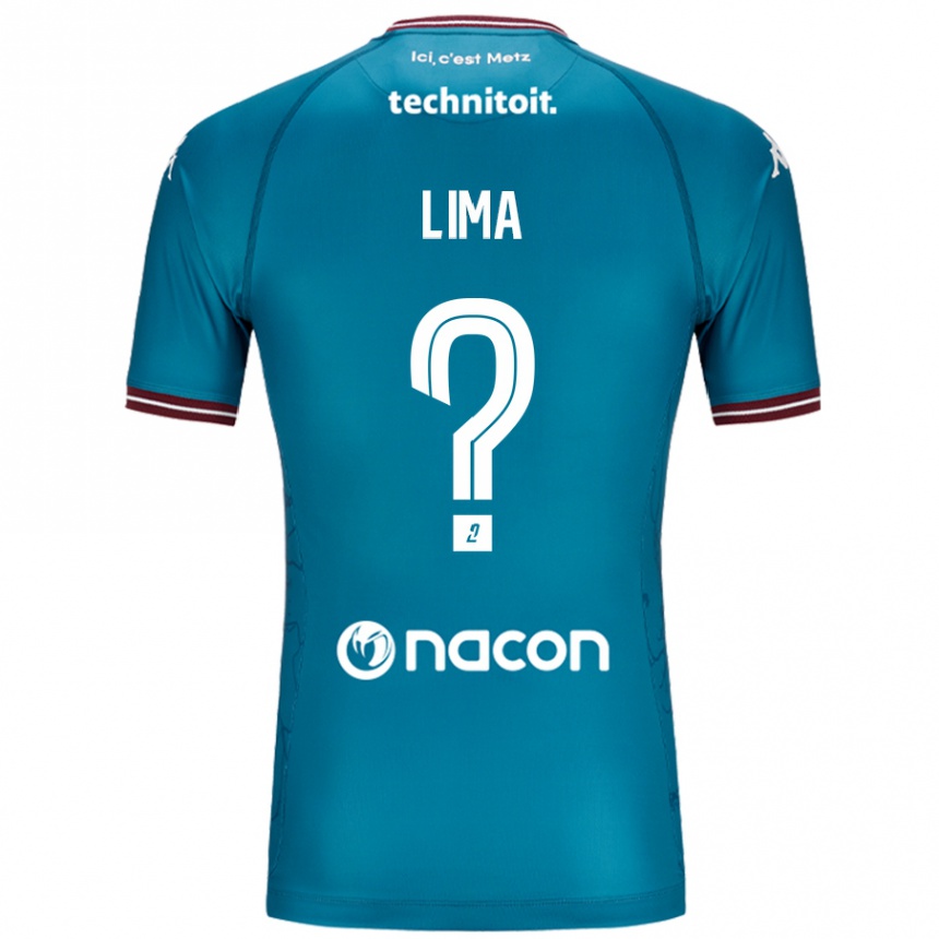 Férfi Labdarúgás Edson Lima #0 Bleu Benzin Idegenbeli Jersey 2024/25 Mez Póló Ing