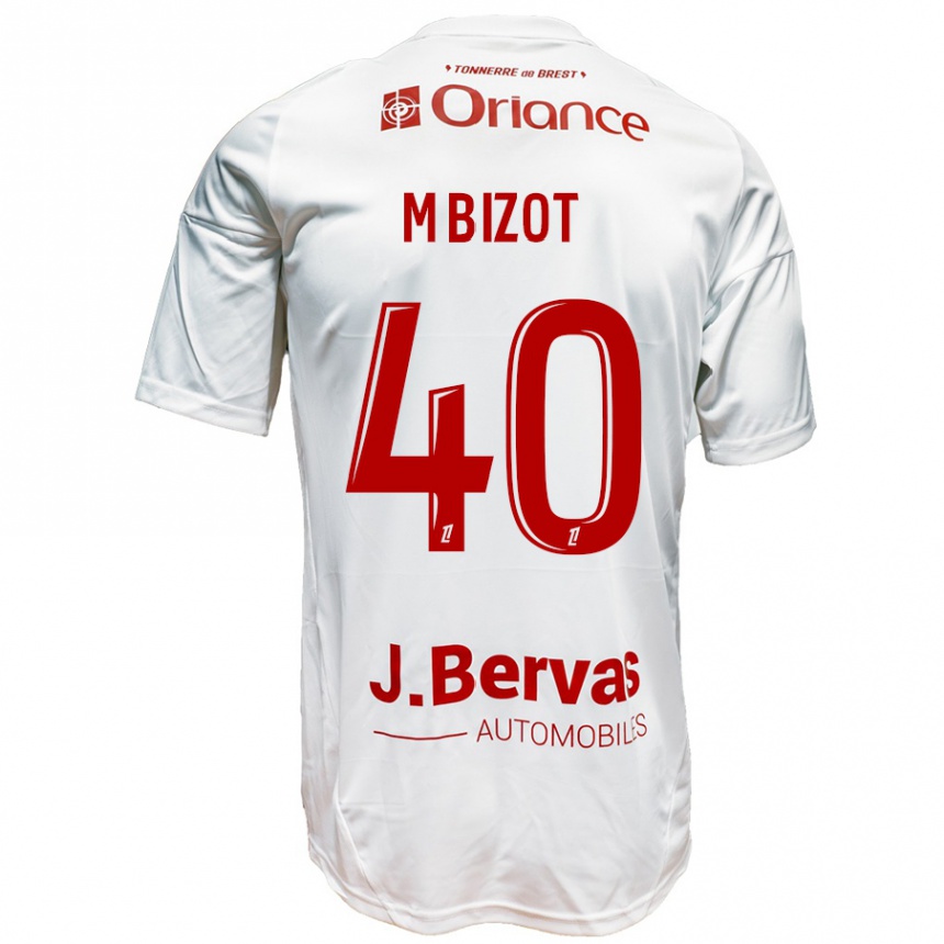 Férfi Labdarúgás Marco Bizot #40 Fehér Piros Idegenbeli Jersey 2024/25 Mez Póló Ing