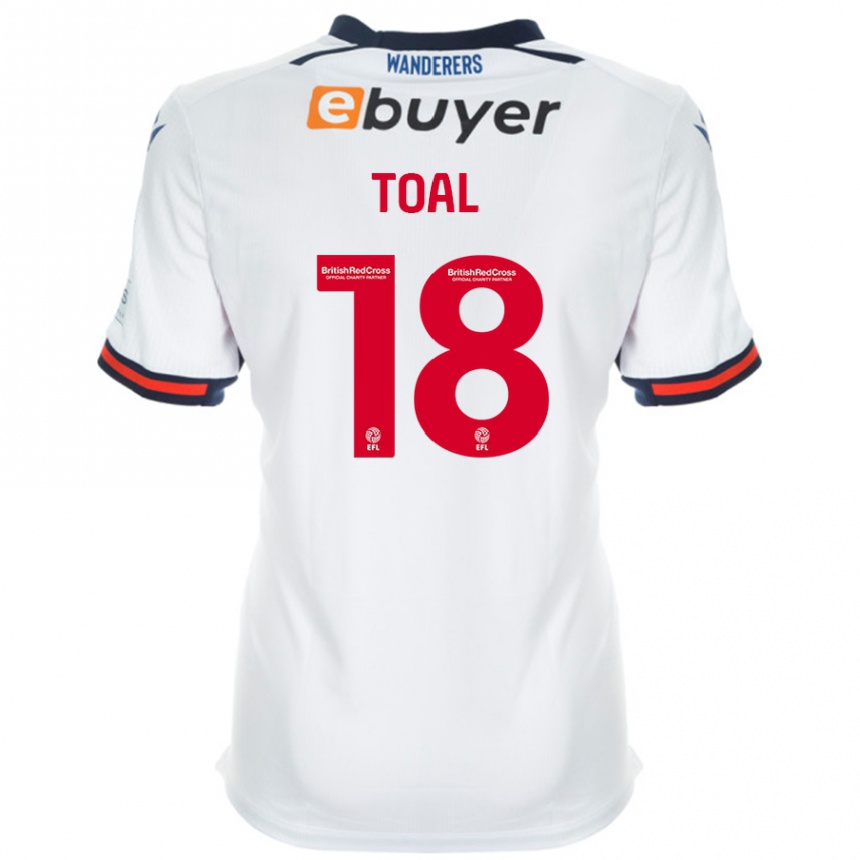 Női Labdarúgás Eoin Toal #18 Fehér Hazai Jersey 2024/25 Mez Póló Ing