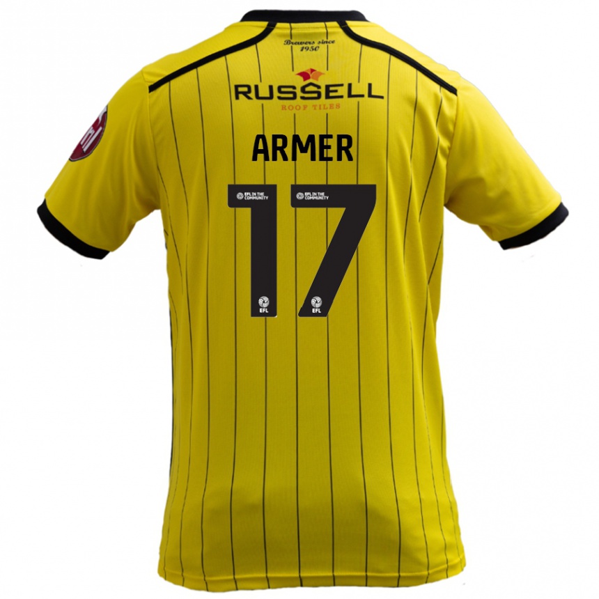 Női Labdarúgás Jack Armer #17 Sárga Hazai Jersey 2024/25 Mez Póló Ing