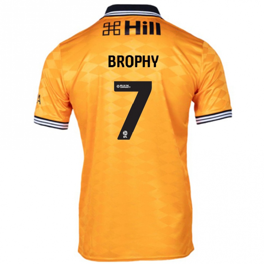 Női Labdarúgás James Brophy #7 Narancs Hazai Jersey 2024/25 Mez Póló Ing