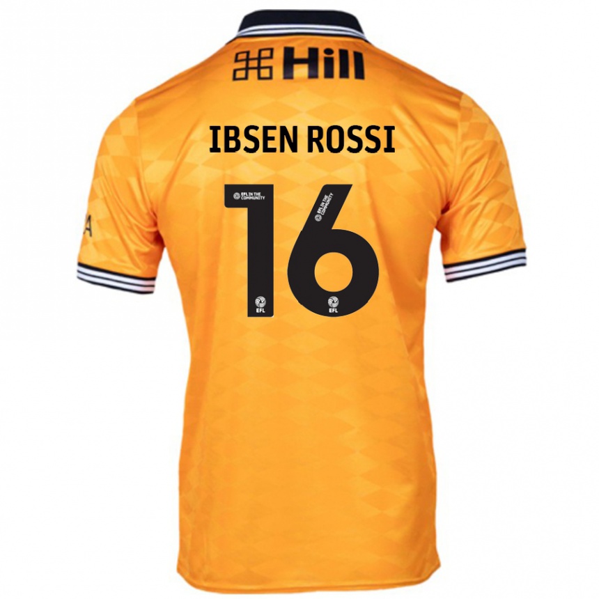 Női Labdarúgás Zeno Ibsen Rossi #16 Narancs Hazai Jersey 2024/25 Mez Póló Ing